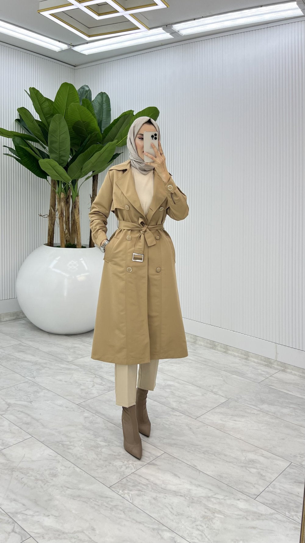 Premium Lined Eylem Trench Coat