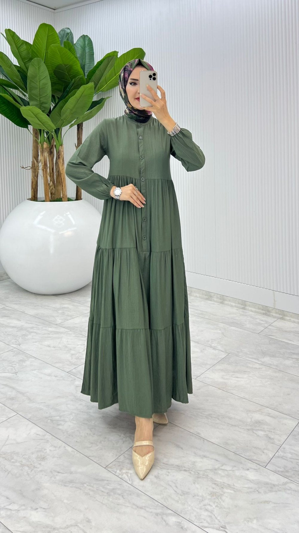 Çilek Modest Dress