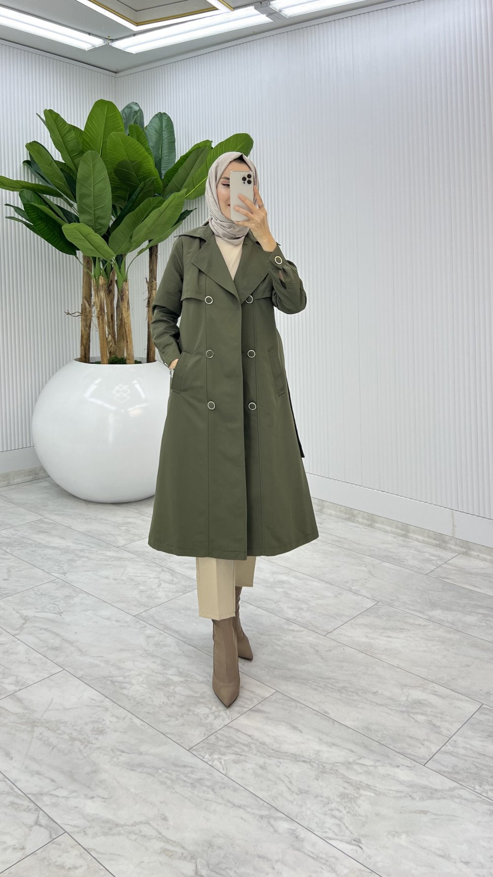 Premium Lined Eylem Trench Coat