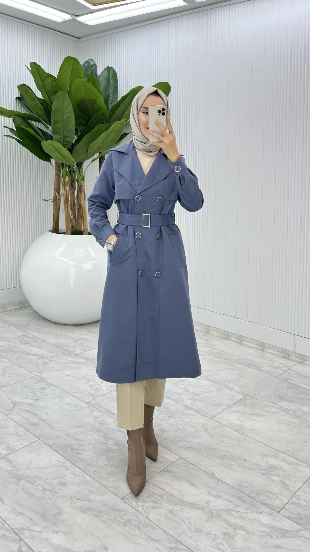 Premium Lined Eylem Trench Coat