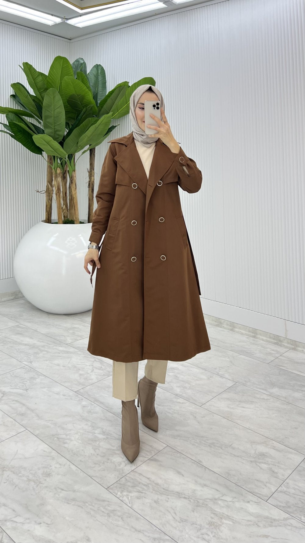 Premium Lined Eylem Trench Coat