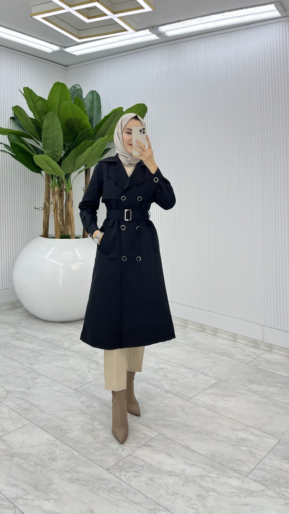 Premium Lined Eylem Trench Coat