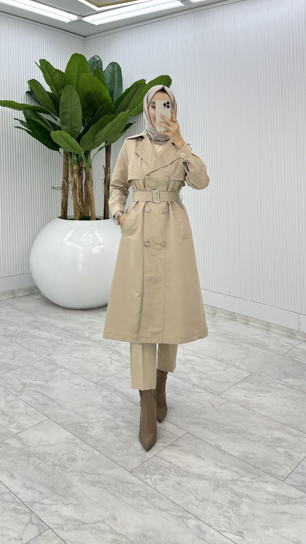 Premium Lined Eylem Trench Coat
