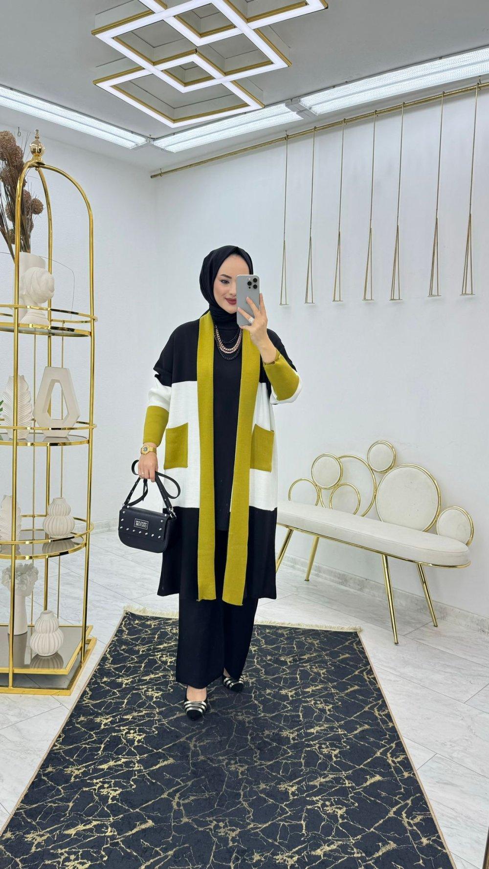 Triple Knitwear Set Modest Clothing