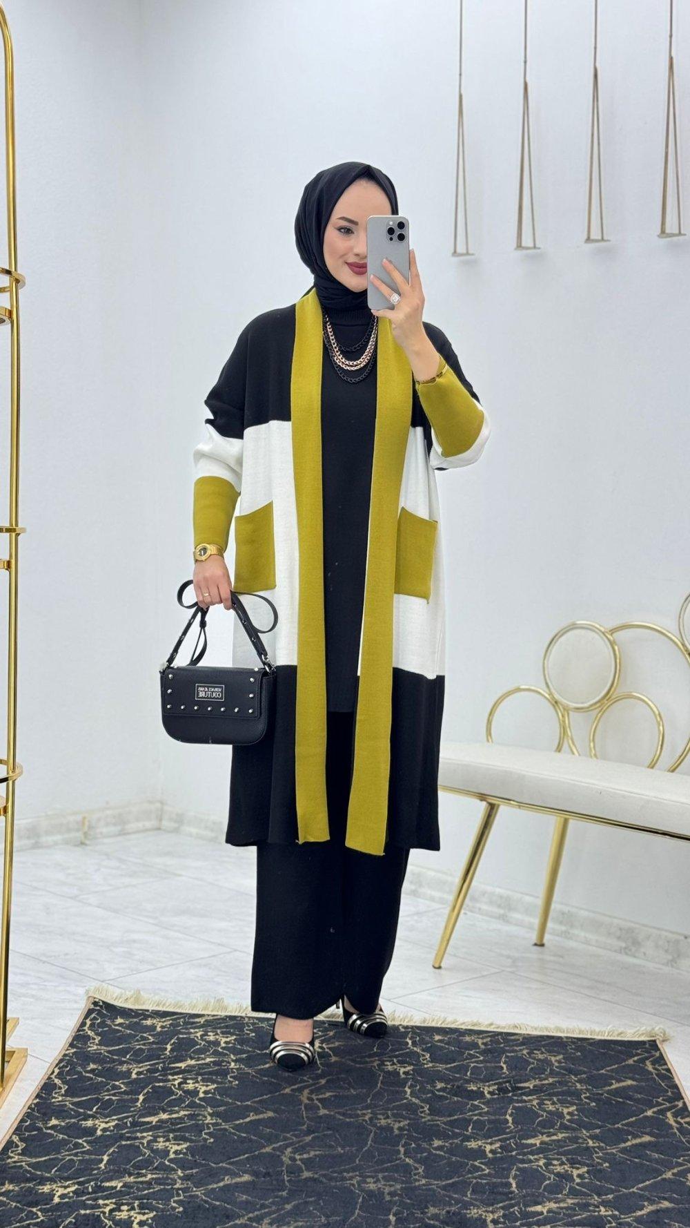 Triple Knitwear Set Modest Clothing