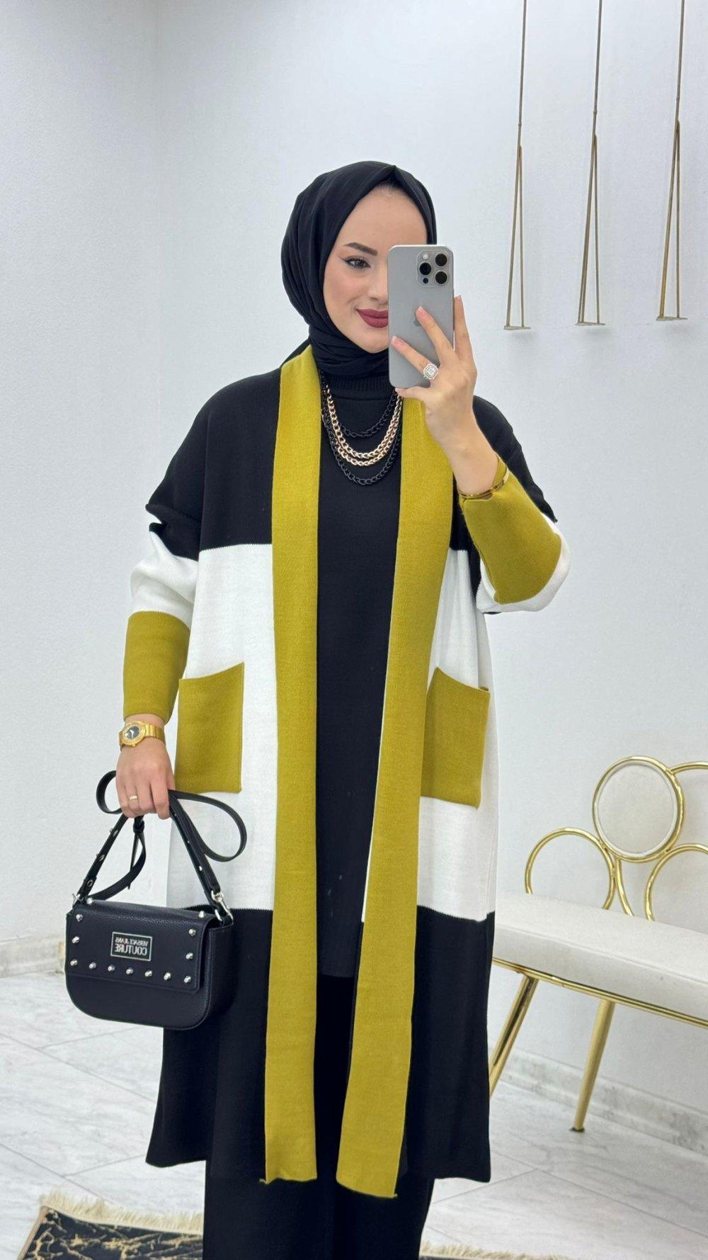 Triple Knitwear Set Modest Clothing