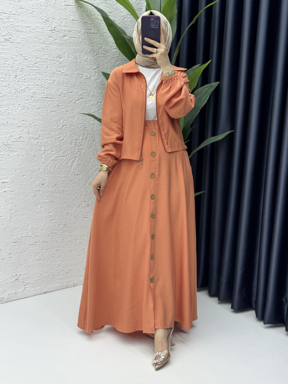 Seren Elegant Two-Piece Modest Skirt Set