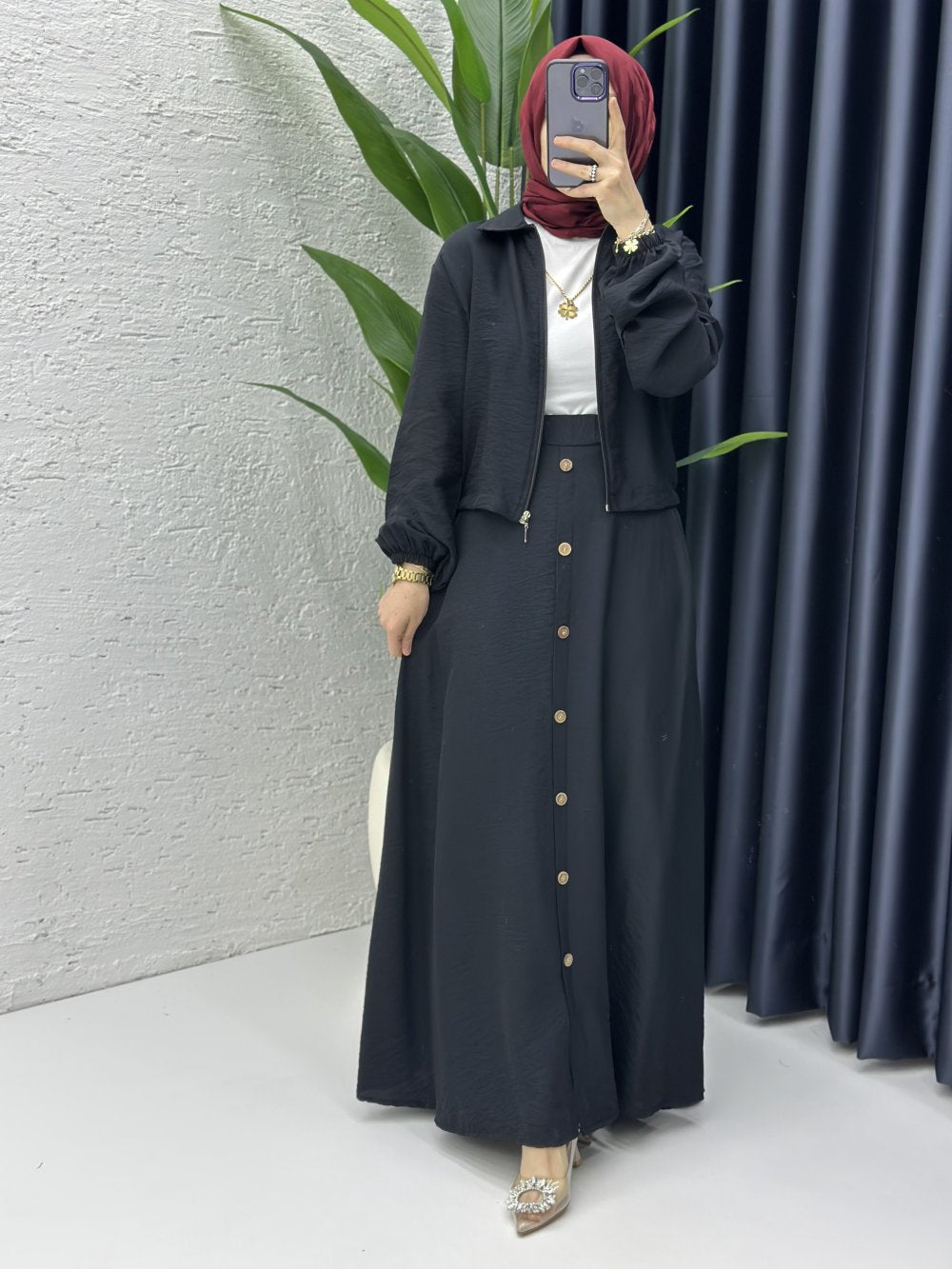 Seren Elegant Two-Piece Modest Skirt Set