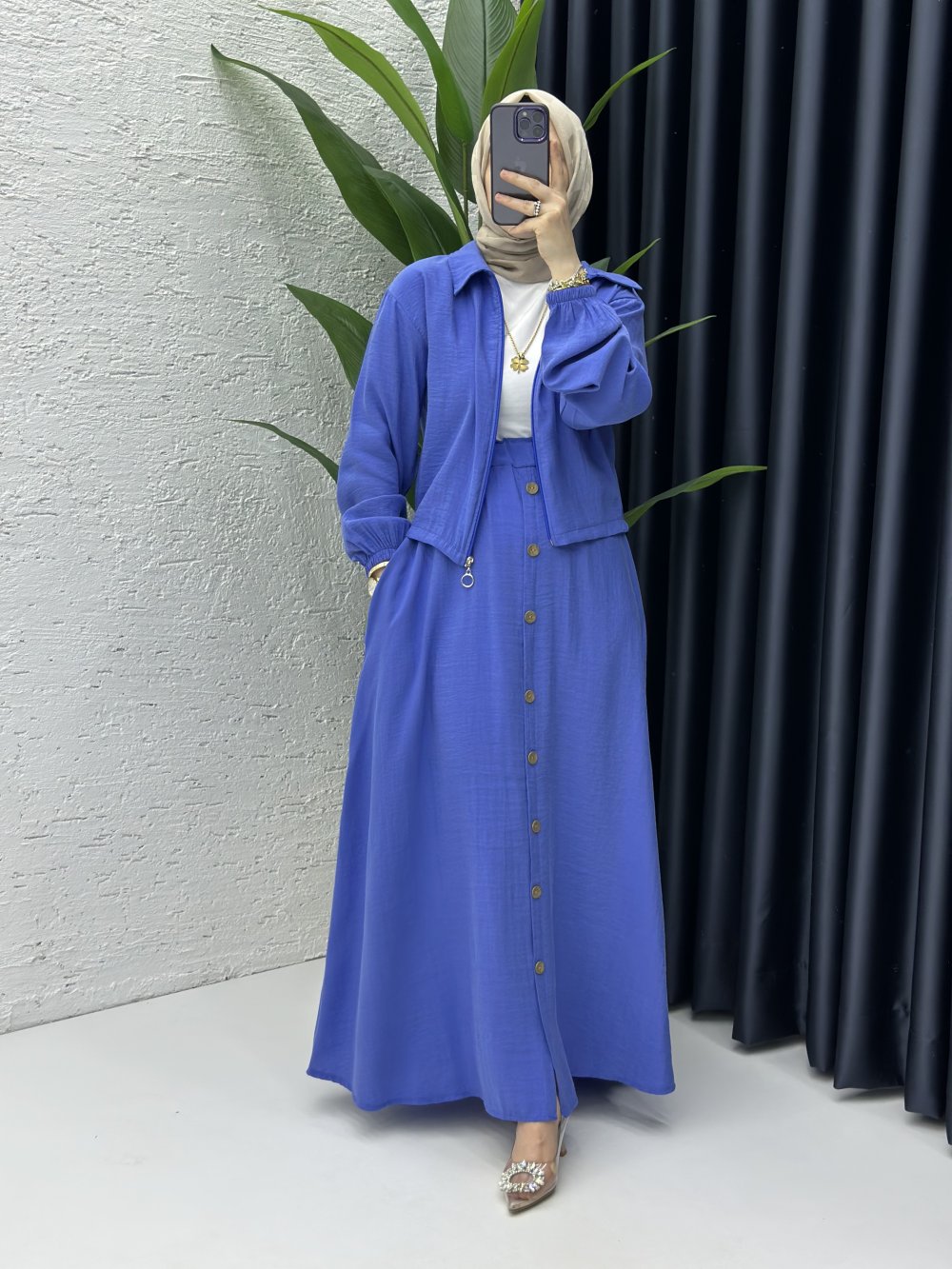Seren Elegant Two-Piece Modest Skirt Set