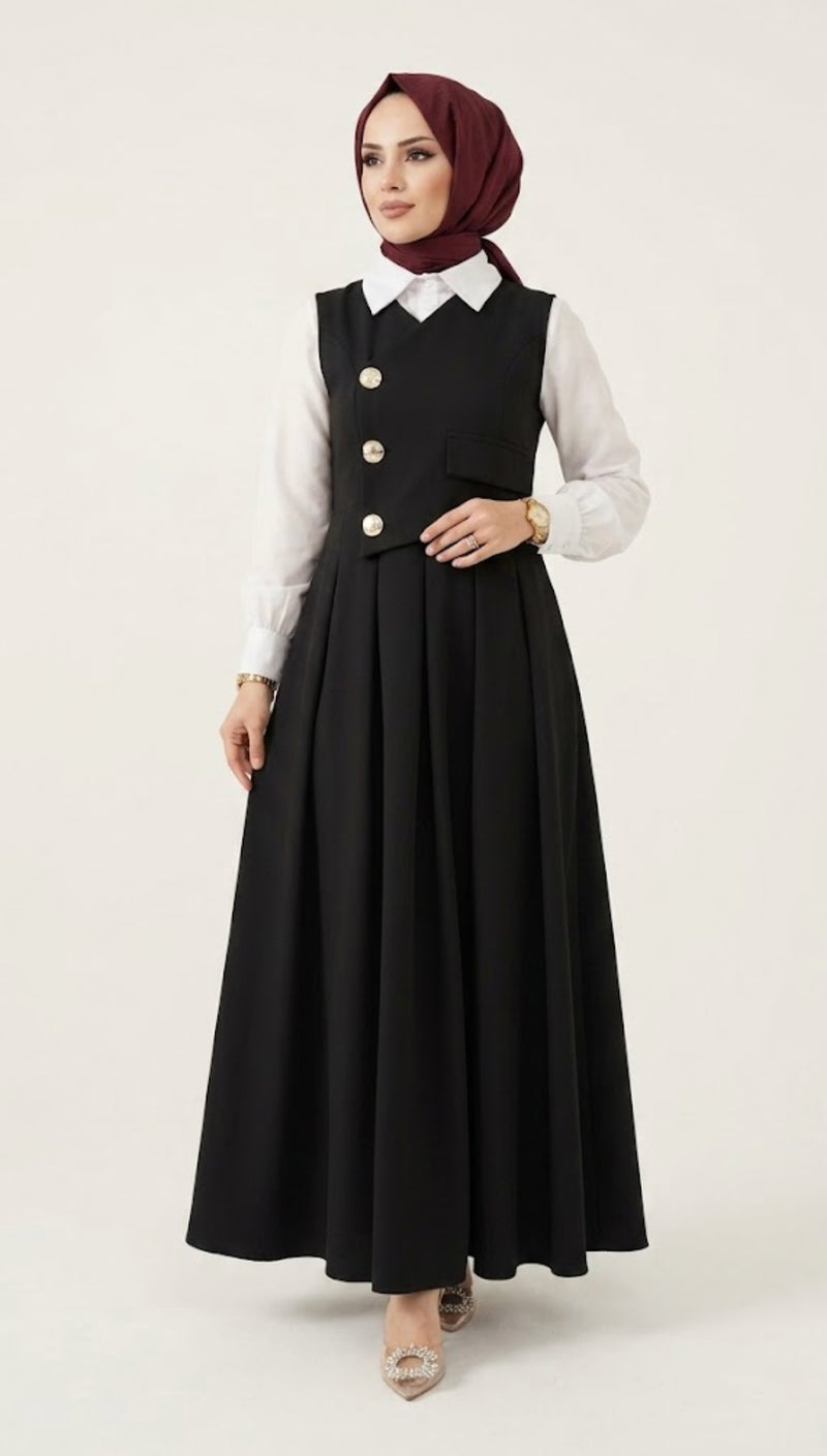Afitap Double Crepe Jile & Shirt Modest Set