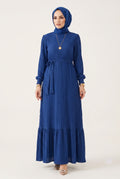 Noura Jacquard Dress | Premium Modest Çavuş Weave