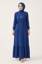 Noura Jacquard Dress | Premium Modest Çavuş Weave
