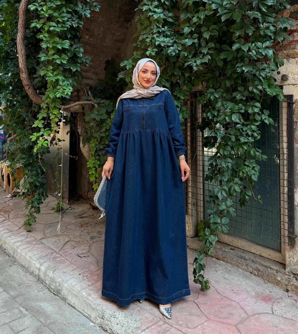 Premium Denim Dress – Everyday Elegance