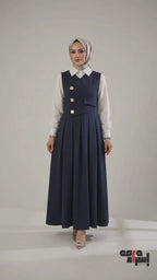 Afitap Double Crepe Jile & Shirt Modest Set