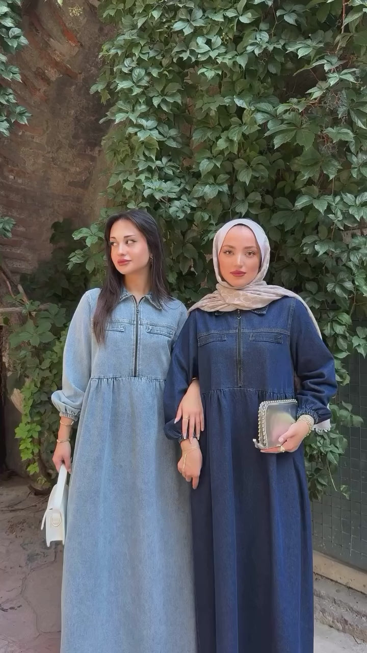 Premium Denim Dress – Everyday Elegance