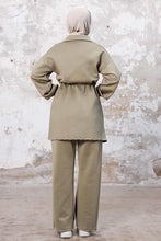 Load image into Gallery viewer, Tünel Belted Tunic Pantolon Scuba Set
