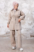 Load image into Gallery viewer, Tünel Belted Tunic Pantolon Scuba Set
