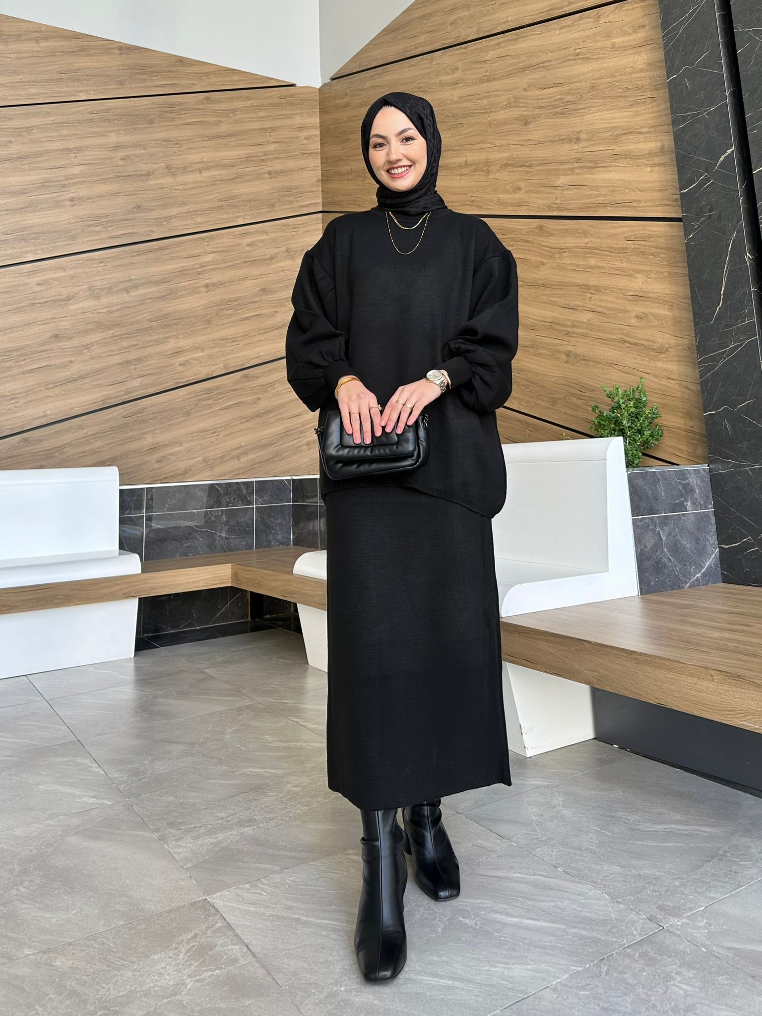 Dora Knitted Skirt Set