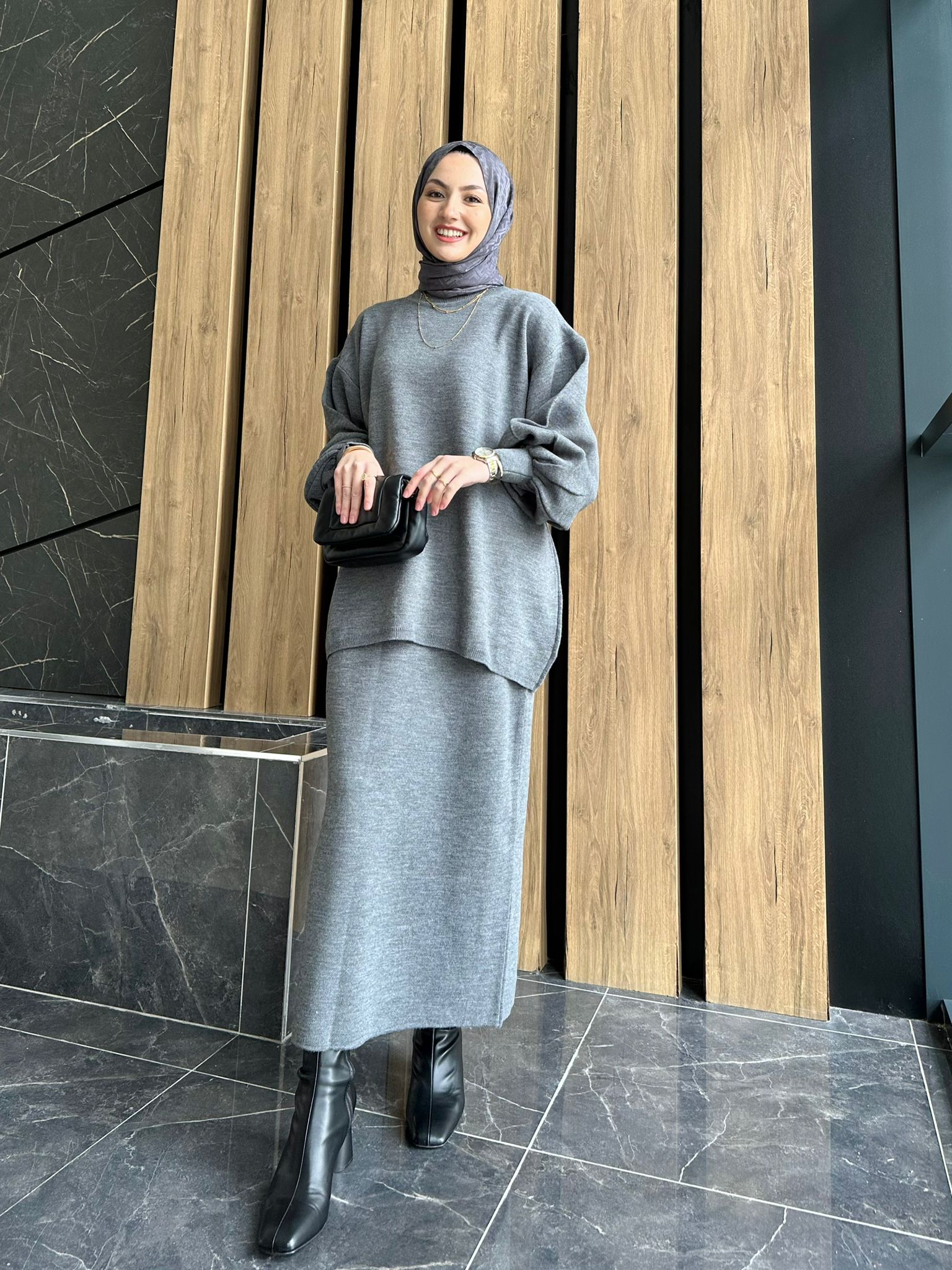 Dora Knitted Skirt Set