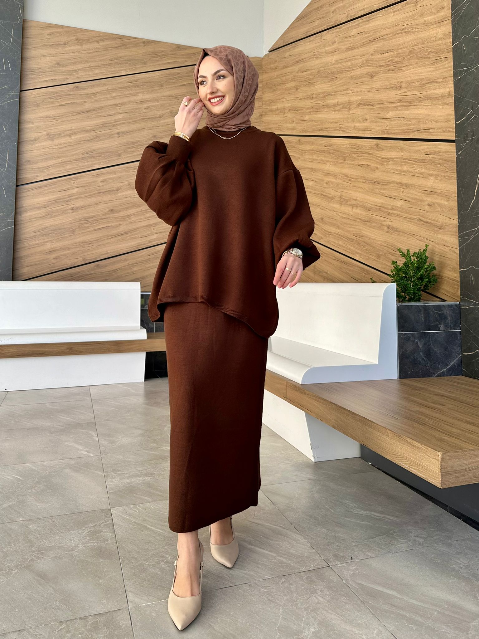 Dora Knitted Skirt Set