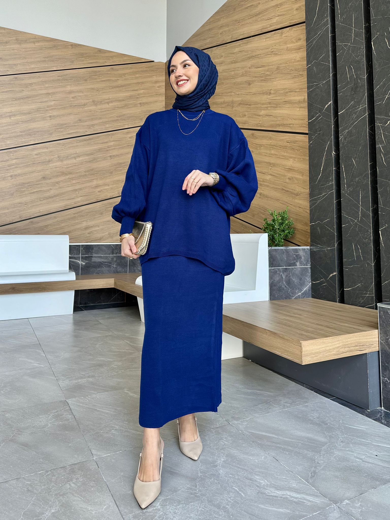 Dora Knitted Skirt Set