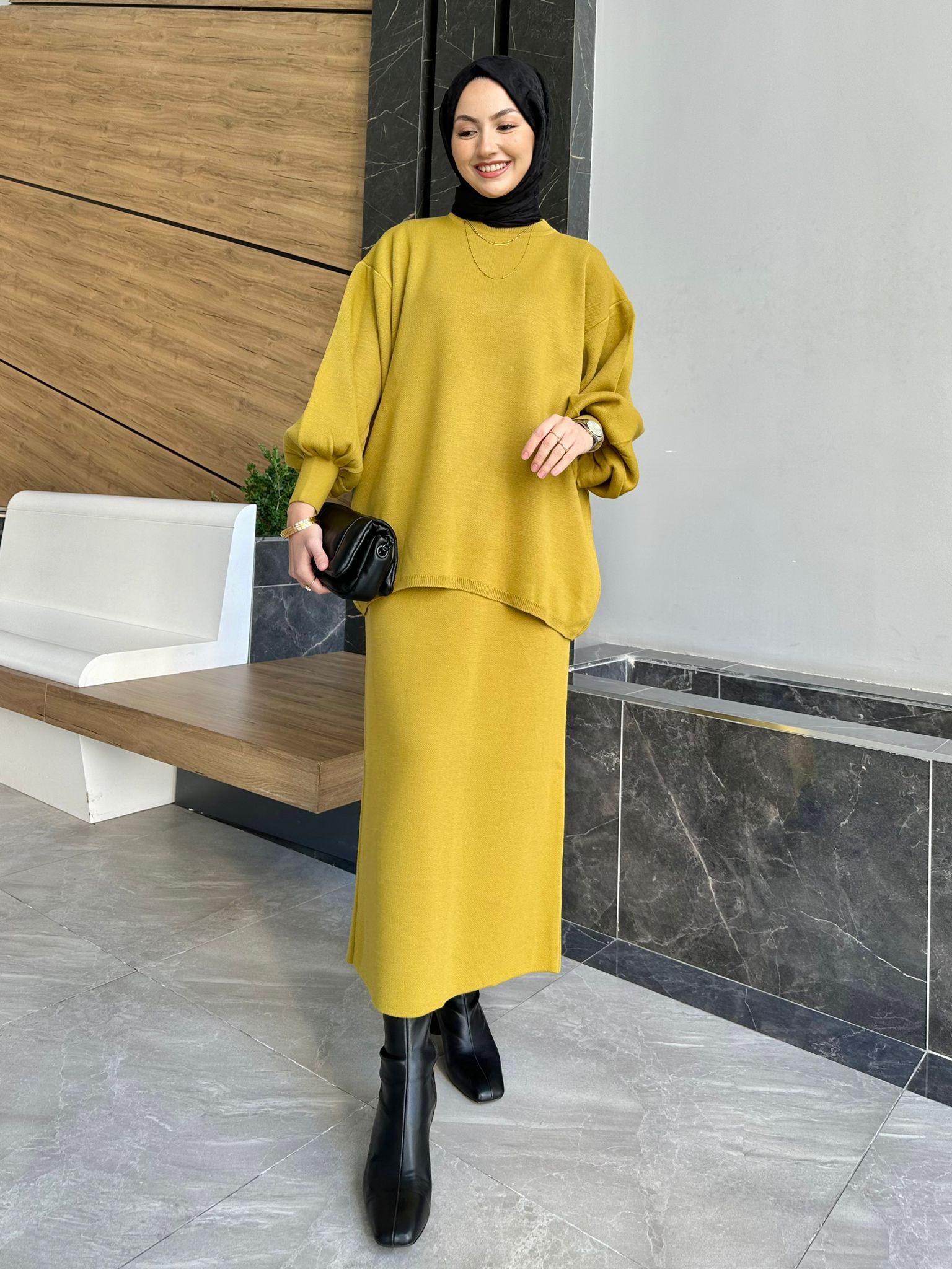 Dora Knitted Skirt Set