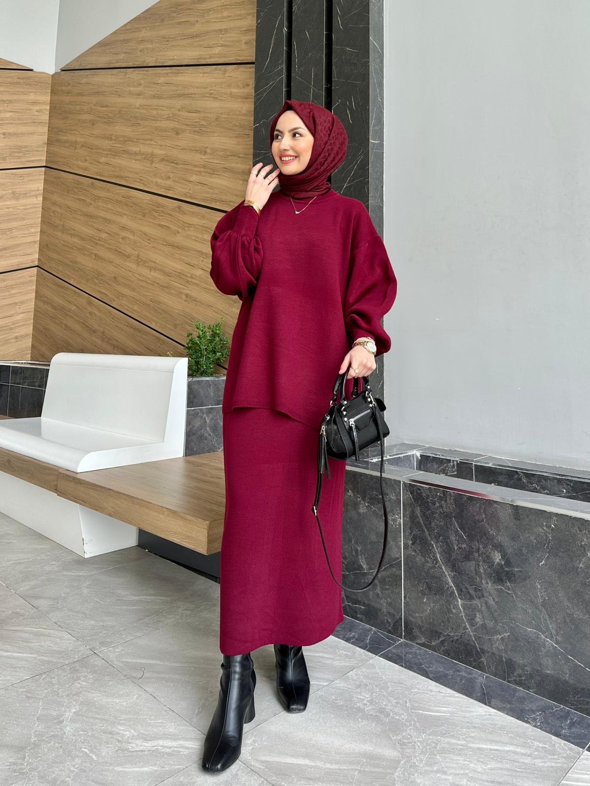 Dora Knitted Skirt Set