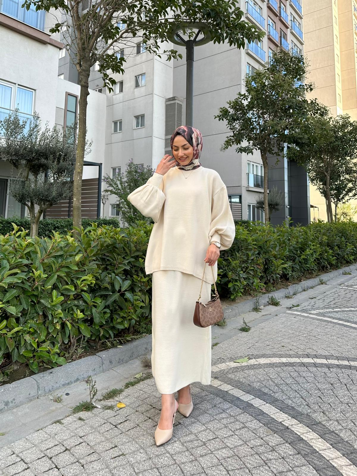 Dora Knitted Skirt Set